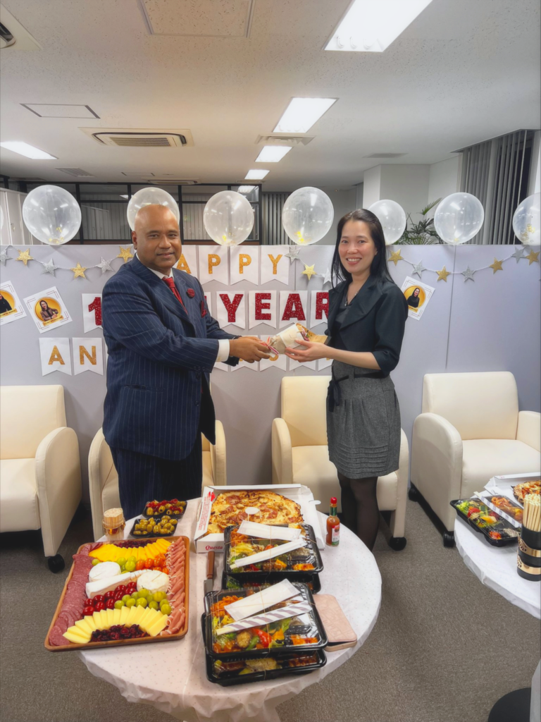 sharon laforteza receiving an award